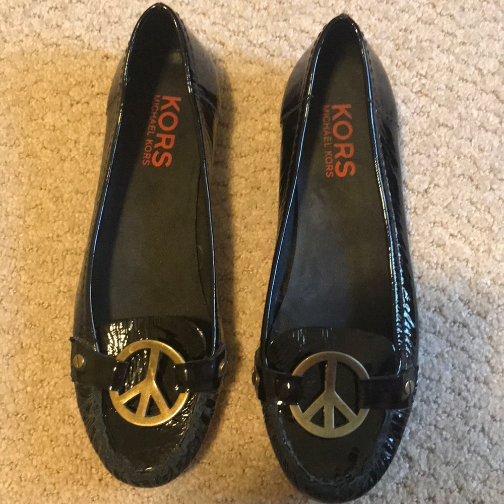 Michael Kors Peace Sign Patent Loafers